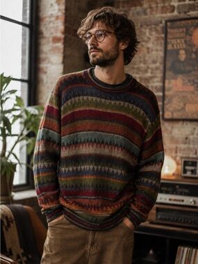 Waliki Arte & Moda Sweater Alpaca Wool - Made in Bolivia - Sweater